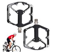 Pedali per Ciclismo - Parte di Ricambio con Cuscinetti DU Leggeri e Flat - Pedale per Mountain Bike da Viaggio,per Ciclismo Escursionismo Allenamento Uomo Donna