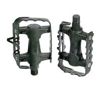 Pedali per ciclo corsa e mtb in metallo nero antiscivolo