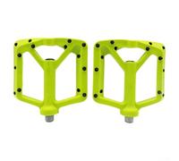 Pedali per mountain bike ad alte prestazioni, 2 cuscinetti, struttura in nylon e viti antiscivolo per una guida sicura (verde)