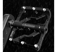 Pedali per mountain bike, con asse in acciaio cromato 9/16 filettatura a sei tacchetti, piattaforme antiscivolo leggere per mountain bike e bici da strada