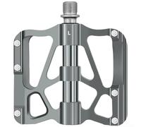 Pedali per mountain bike con filettatura da 9/16" con triplo sistema di cuscinetti sigillati, piattaforma larga, perni antiscivolo per fuoristrada e trail riding (argento)