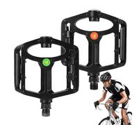 Pedali per Mountain Bike e Bici da Montagna,Componente in Alluminio Antiscivolo - Pedali In Lega Di Alluminio Con Illuminazione A LED | per Ciclisti e Riders, per la Pratica del Ciclismo su Strada e M