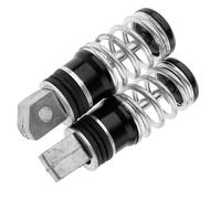 Pedali Per Pedane Passeggero Posteriori Per Moto, In Alluminio, Con Molla Posteriore, 113x31 Mm, Accessori Pedali Poggiapiedi Per Pedale Moto(Black)
