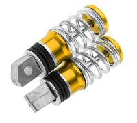 Pedali Per Pedane Passeggero Posteriori Per Moto, In Alluminio, Con Molla Posteriore, 113x31 Mm, Accessori Pedali Poggiapiedi Per Pedale Moto(Yellow)