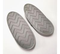 Pedali per vogatore, in plastica antiscivolo, per la maggior parte dei vogatori, 30 x 13,5 cm, nero e grigio, 360 g/coppia (grigio)