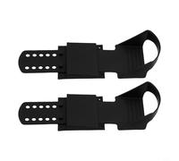 Pedali per vogatore, in plastica, nero, 30 cm, regolabili | Design con cinturino regolabile, presa sicura del piede, struttura in plastica, colore nero, lunghezza 30 cm