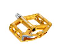 Pedali Piattaforma Flat MTB Mountain Bike ANS10 In Alluminio Oro