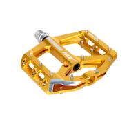 Pedali Piattaforma Flat MTB Mountain Bike ANS10 In Alluminio Oro