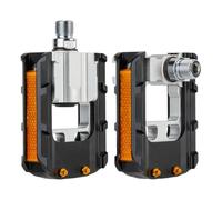 Pedali pieghevoli per biciclette - Pair Folding Bike Pedals | Road Bike Pêdals | 2 Bikê Pedal Replacement | Quick-Release Wide Flat Cycling Parts Accessories for Urban Commuting Road Gravel Riding