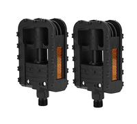 Pedali pieghevoli per ciclismo |Misura universale per la maggior parte dei veicoli a due ruote |Meccanismo di piegatura semplice con un solo dito |Riflettori di visibilità