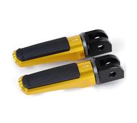 pedali pieghevoli Per Triumph Per BONNEVILLE T100 T120 Per Bobber Per Daytona 675 Per Speet Speed Triple Per Thruxton 1200 Tiger Sport Pedane Anteriori Moto(Yellow)