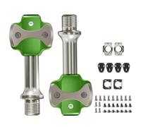 Pedali senza clip per bici da strada, in lega di alluminio leggera con bloccaggio automatico e cuscinetti sigillati, pedali da ciclismo con cuscinetti sigillati, pedali senza clip in lega di alluminio