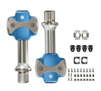 Pedali senza clip per bici da strada, in lega di alluminio leggera, con bloccaggio automatico e cuscinetti sigillati, pedali per ciclismo su strada