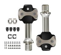 Pedali senza clip per bici da strada, in lega di alluminio leggera con bloccaggio automatico e cuscinetti sigillati, pedali da ciclismo con cuscinetti sigillati, pedali senza clip in lega di alluminio