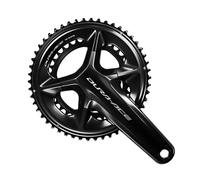 Shimano Fc-r9200 12s Crankset Argento 160 mm / 50/34t Black