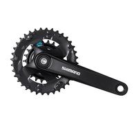 Shimano Fc-m315-2 2x7/8s Crankset Argento 170 mm / 36-22t Black
