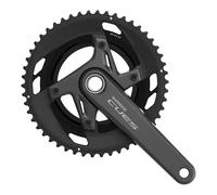 Shimano Cues Fc-u6040-2 9/10s Crankset Argento 172.5 mm / 50/34t Black