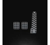 PEDALI sportivi tuning SET 3 PEDALI PEDALIERA OMP SABBIATA ARGENTO OA/1020