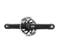 Sram Xx Eagle Spindle Q174 Cl55 Dub Crankset With Power Meter Nero,Argento 165 mm / 32t Black