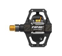 Pedali TIME Speciale 12 Small Axe Titane Noir/Or + Cales ATAC 13°/17° B1 Noir