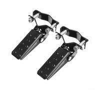 Pedali Universali Bici 9/16" Acciaio e Plastica | Design retrò, meccanismo pieghevole, per superficie antiscivolo 10x7cm, pin zigrinati, nero o argento