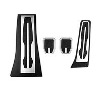 Pedaliera Auto Freni Per BMW Per X5 Per X6 Per F15 Per F16 Per E70 Per E71 Per E72 Per M 2008-2017 Copripedale Acceleratore Freno Poggiapiedi(4Pcs MT with rest)