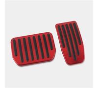 Pedaliera Auto Freni Per Tesla Per Model 3 Per Y Copri Pedali Accessori Lega Di Alluminio Acceleratore Gas Carburante Freno Poggiapiedi Tappetino(Red)