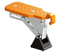 Pedaliera Auto Pedana In Lega Di Alluminio Cromata Con Gancio Pedane Ausiliarie Universali Per Veicoli Per Un Facile Accesso Set di pedali(Orange)