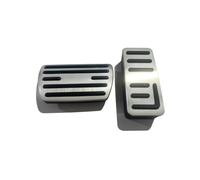 Pedaliera Auto Per HR-V Per HRV 2021 2022 2023 Pedali Acceleratore Freno Copri Poggiapiedi Tappetino Antiscivolo Senza Foratura Set di pedali(AT Silver 2 pcs)