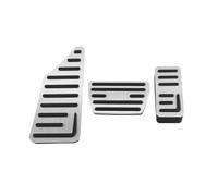 Pedaliera Auto Per HR-V Per HRV 2021 2022 2023 Pedali Acceleratore Freno Copri Poggiapiedi Tappetino Antiscivolo Senza Foratura Set di pedali(AT Silver 3 pcs)