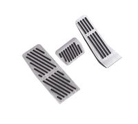 Pedaliera Auto Per Mazda CX60 CX-60 2019~2024 Pedali In Alluminio/LHD/AT Pedale Acceleratore Freno Poggiapiedi Tappetino Antiscivolo Set di pedali(LHD AT 3pcs Silver)