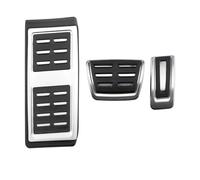 pedaliera auto Per Skoda Per Scala 2019-2021 Per Fabia Auto In Acciaio Inox Acceleratore Freno Poggiapiedi Copertura Del Pedale Auto Pedali Poggiapiedi (Misurare : AT with rest)