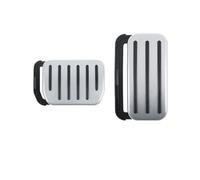 Pedaliera Auto Per Tesla Per Modello Per Y Juniper 2020-2025 Copri Pedali Antiscivolo Copri Acceleratore/freno Metallo per Freni(Sliver)