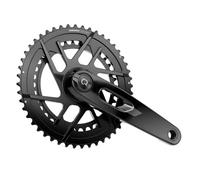Pedaliera con sensore di potenza in alluminio Sram Rival AXS E1 Dub DM 175 Nero
