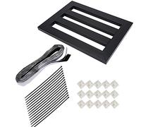 Pedaliera Effetti per Chitarra Elettrica, Alluminio, Taglia M, Nero - Fissaggio Antiscivolo, Kit Completo con Cinghie e Gommures, Ideale per Performance Live e Tour (Medio 31,5x15,75 pollici)