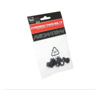 Pedaliera Intravis in alluminio Newton nero monopiatto M8x4 (set da 5) - viti e