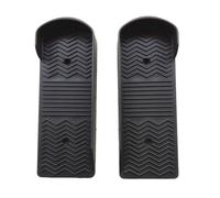 Pedaliera macchina ellittica nera 12x36 cm plastica ABS con foro tondo M10