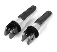 Pedaline Moto Compatibile Con Suzuki Per SV650 2016 2017 2018 2019 Per SV650X 2018-2019 Pedane Anteriori Posteriori Per Motociclette Accessori Di Ricambio Per Pedali Passeggero Pilota(Silver,Front)