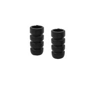 Pedaline Moto Copri-pedane Leva Cambio Moto Adatte per BMW F800 F800R F800GT R1200R R1200 RT ST RS R Nine T(2 Black)