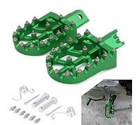 Pedaline Moto,Pedana Poggiapiedi Pedane Moto in Alluminio CNC per CRF XR CR 50 70 80 100 125 CT200U Mini Bike SSR RFZ BETA Pit Bike-Verde