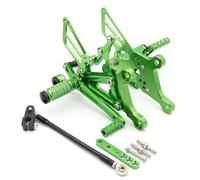 Pedaline Motocicletta Per Aprilia Rs125 2t Rs 125 2t 1995-2010 Pedane Arretrate Moto Pedale Pedana Poggiapiedi Regolabile Alluminio Set Pedane Arretrate Motocicletta Pedane(Verde)