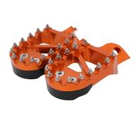 Pedaline Motocicletta per KTM SX XC EXC MXC SXS SMR RR 2T 4T Husqvarna TC Te Fe FS,Pedane per Telaio Moto in Metallo Pedali,Orange
