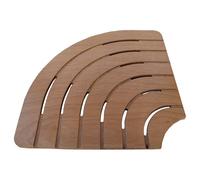Pedana antiscivolo angolare 61x61 cm in legno marino ideale per piatto 80
