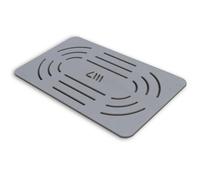 Pedana antiscivolo in legno 96 x 58 ideale per piatto 120 x 70/80 tortora