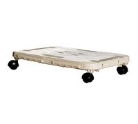 Pedana con Ruote Dolly Home 48 x 29 x 12,5 cm Ecru