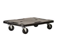 Pedana con Ruote Dolly Portata Statica 543 kg Nero