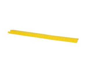 PEDANA COPRICAVO COPRI CAVO CANALE SINGOLO PLASTICA GIALLA POLIETILENE LDPE 13mm