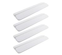 Pedana di Supporto per Cancelletto Sicurezza 4 Pezzi 17, 7x5, 1 Bianco
