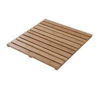 Pedana Doccia Antiscivolo in bambù - Quadrata 50 x 50 cm - Colore Miele