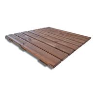 Pedana doccia antiscivolo in legno 78x78 cm, in legno di pino TEAK